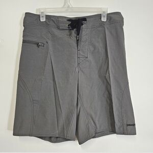 Patagonia Men's Size 32 Gray Beach Coastal Board Surf Swim Shorts Swim Suit